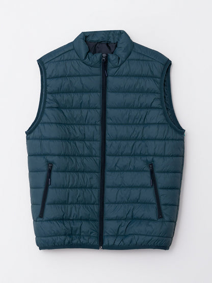 Standard Mold Stand Collar Men's Puffer Vest