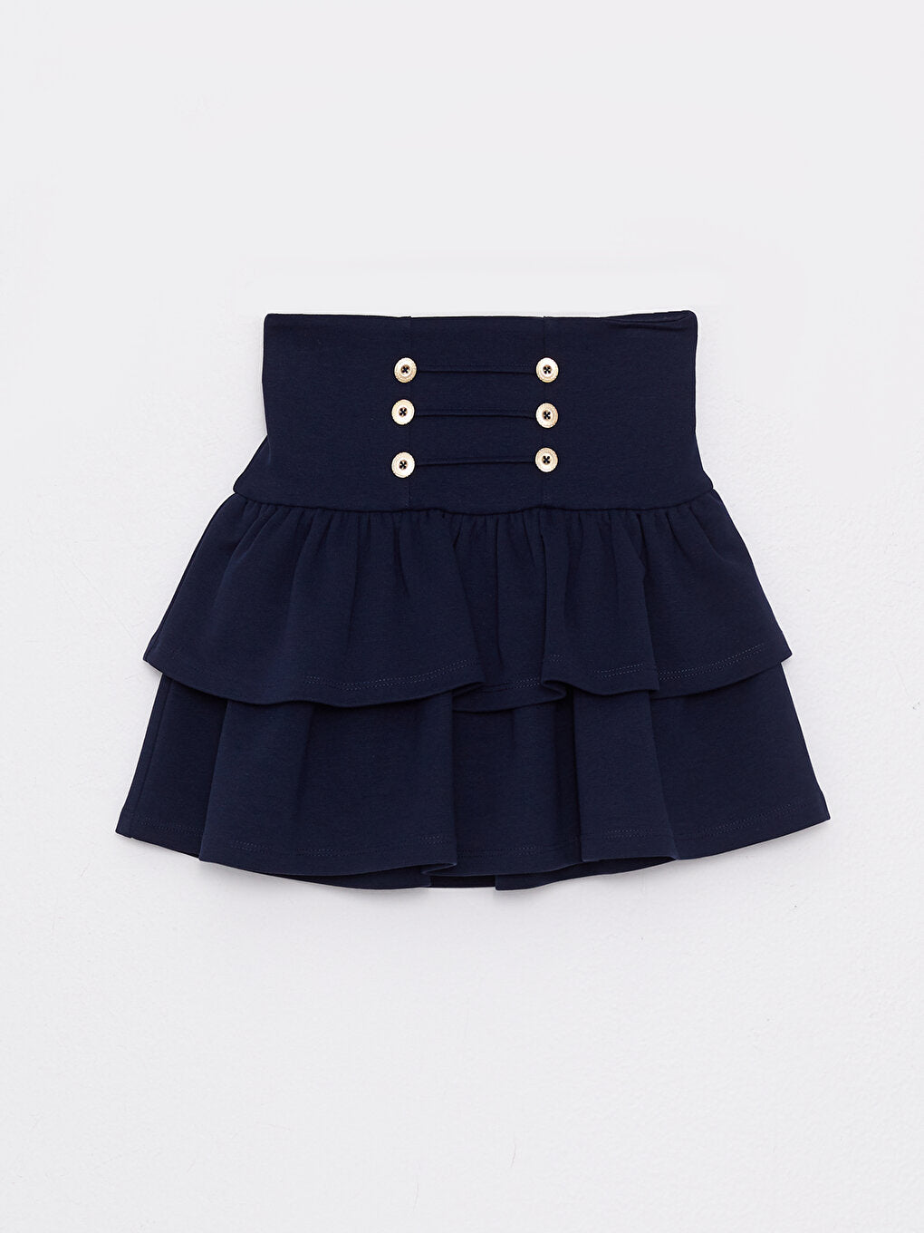 Ruffled Girl's Skirt with Elastic Waist