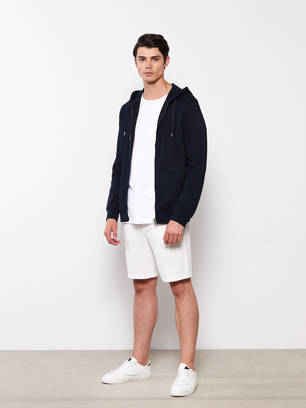 Comfortable Fit Hooded Men's Sports Cardigan