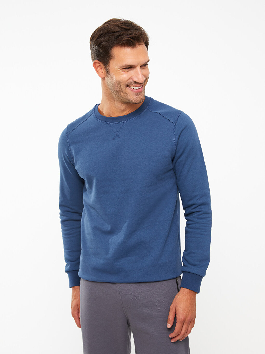 Crew Neck Long Sleeve Men's Sweatshirt