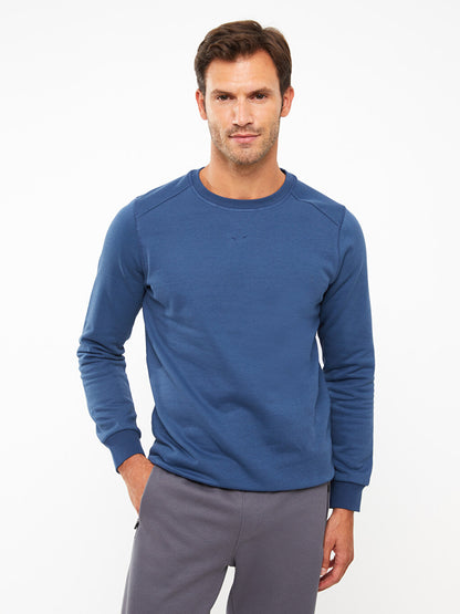 Crew Neck Long Sleeve Men's Sweatshirt