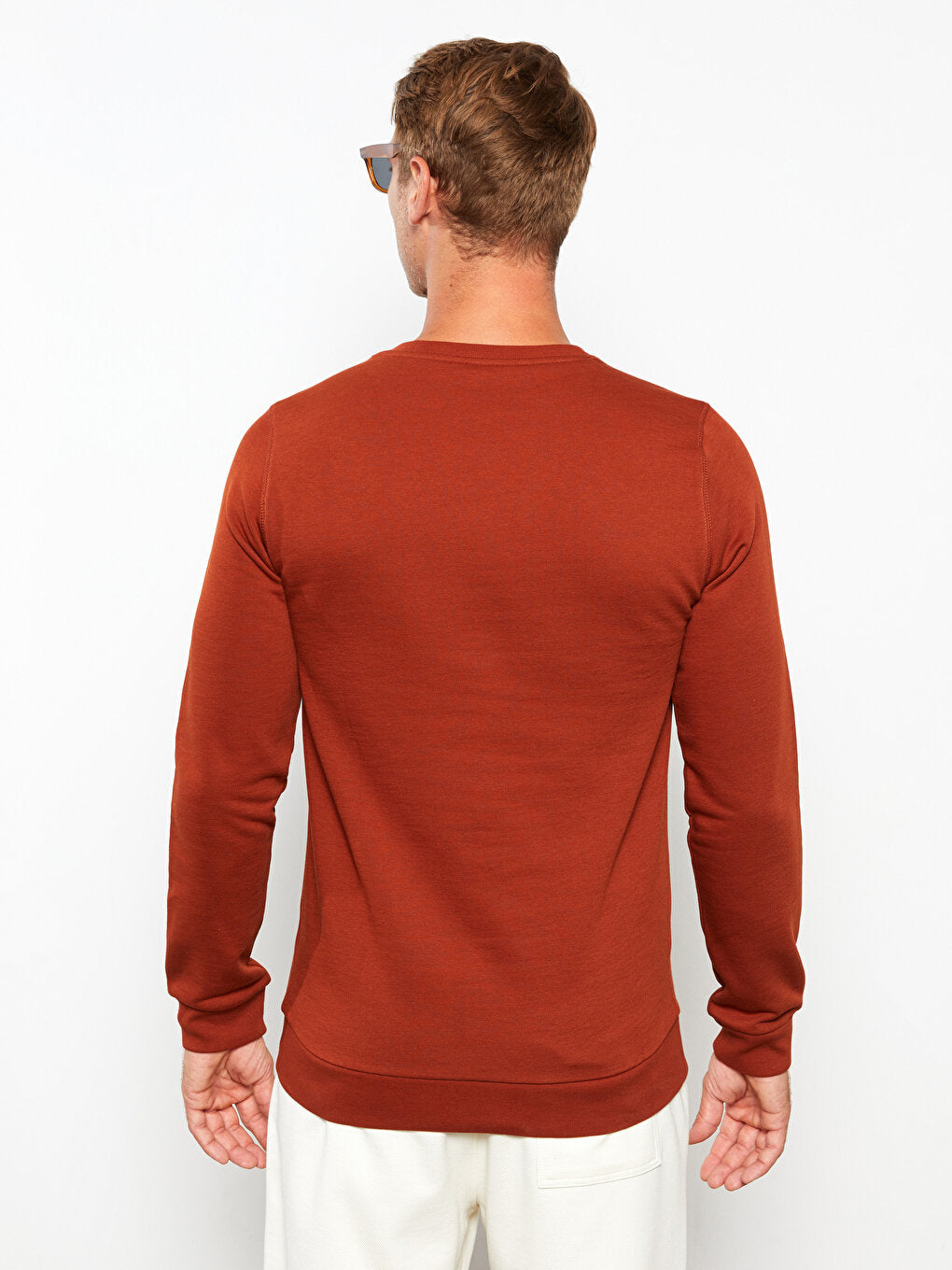 Crew Neck Long Sleeve Men's Sweatshirt