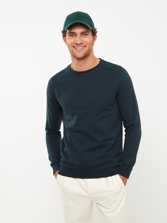 Crew Neck Long Sleeve Men's Sweatshirt