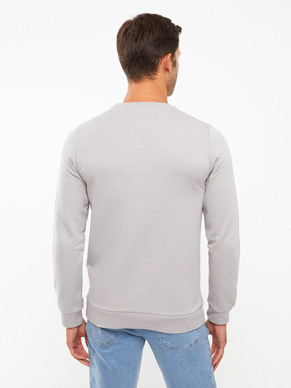 Crew Neck Long Sleeve Men's Sweatshirt