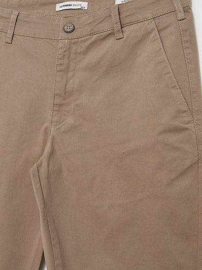 Slim Fit Gabardine Men's Chino Trousers