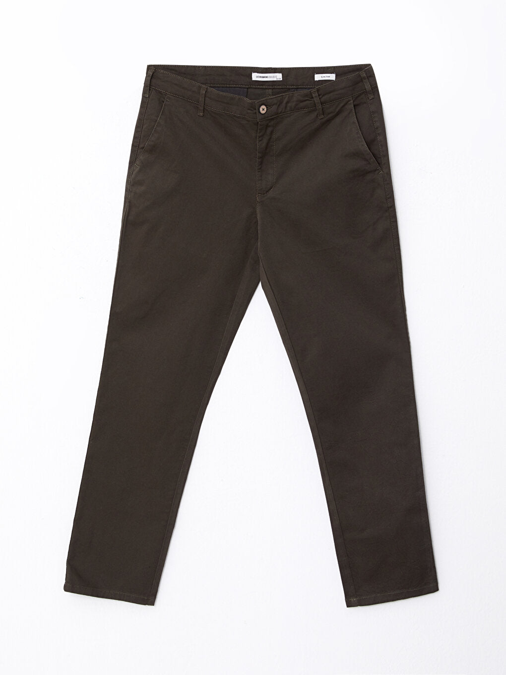 Slim Fit Gabardine Men's Chino Trousers