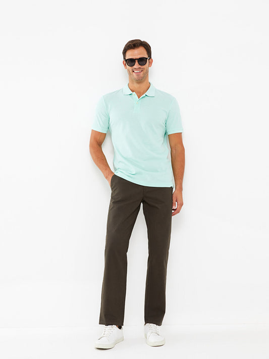 Wide Fit Gabardine Men's Chino Trousers