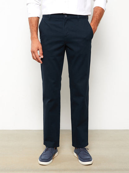 Wide Fit Gabardine Men's Chino Trousers