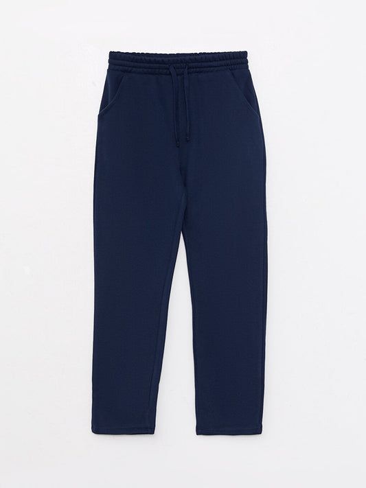 Basic Boys' Sweatpants with Elastic Waist