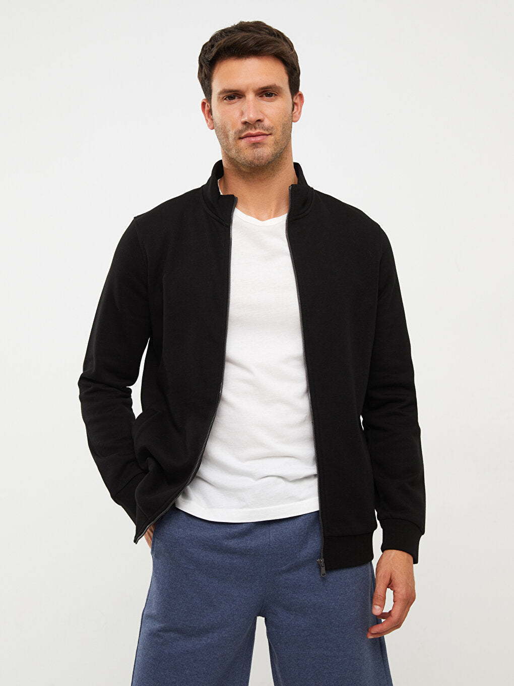 Comfortable Stand-Up Collar Men's Sports Cardigan