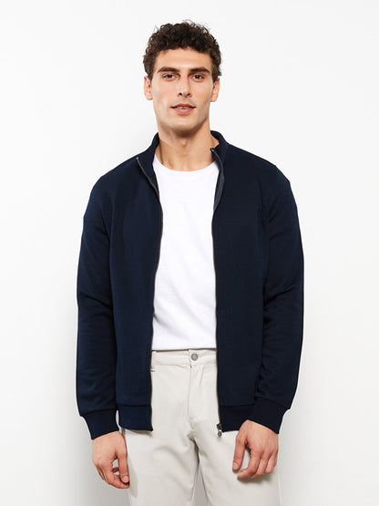 Comfortable Stand-Up Collar Men's Sports Cardigan