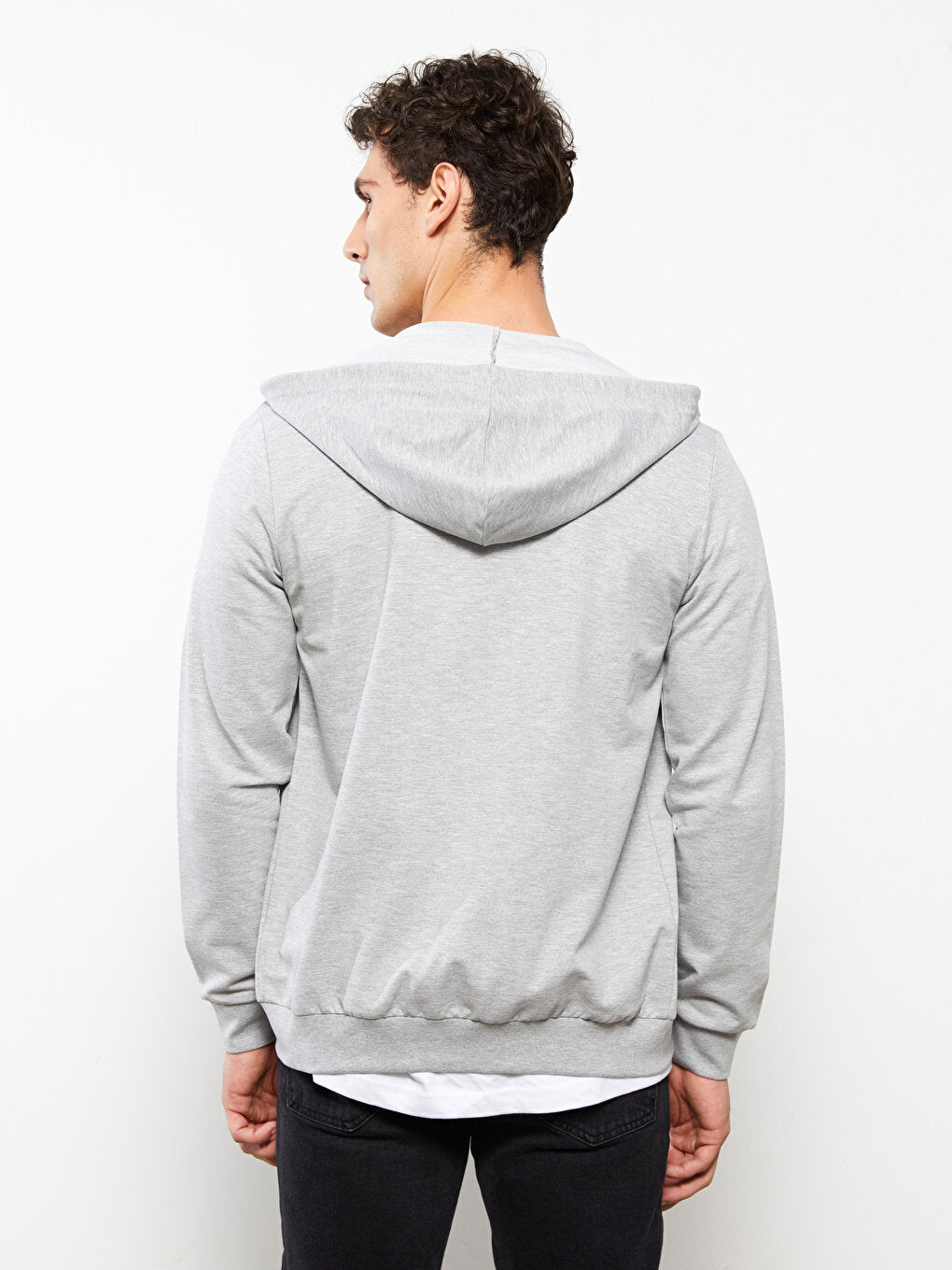 Comfortable Fit Hooded Men's Sports Cardigan