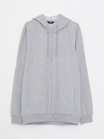 Comfortable Fit Hooded Men's Sports Cardigan