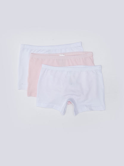 Basic Cotton Girl's Boxer 3-pack