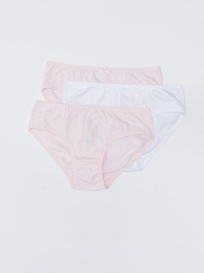 Basic Cotton Girl's Panties 3-Piece