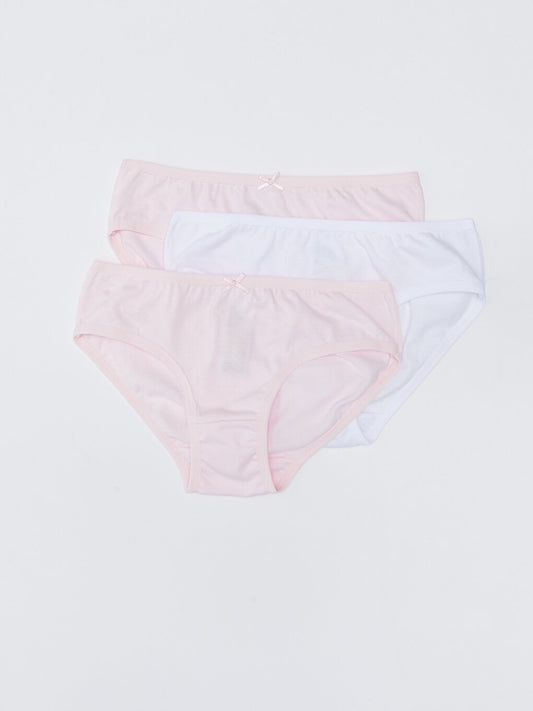 Basic Cotton Girl's Panties 3-Piece