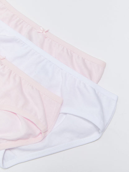 Basic Cotton Girl's Panties 3-Piece