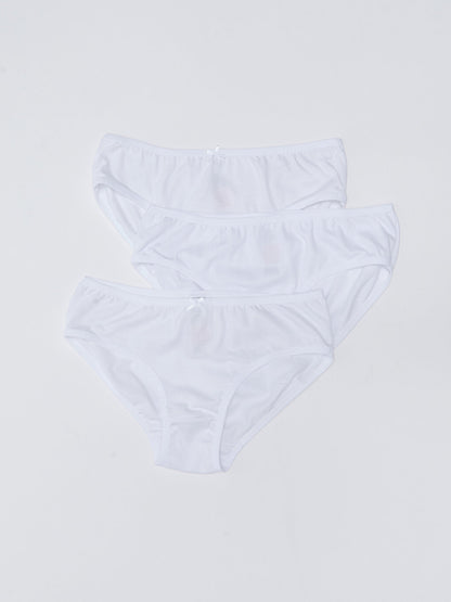 Basic Cotton Girl's Panties 3-Piece