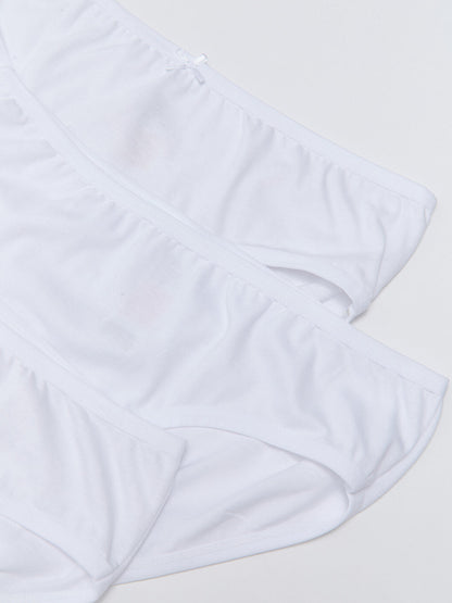 Basic Cotton Girl's Panties 3-Piece