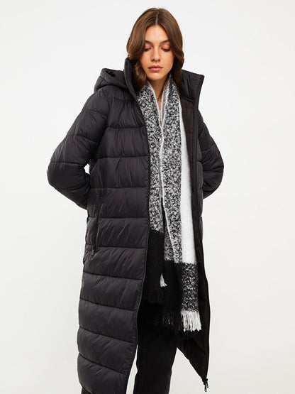 Women's Hooded Plain Puffer Coat