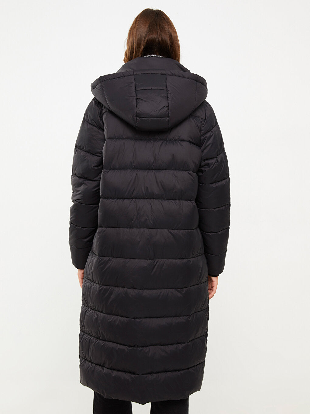 Women's Hooded Plain Puffer Coat