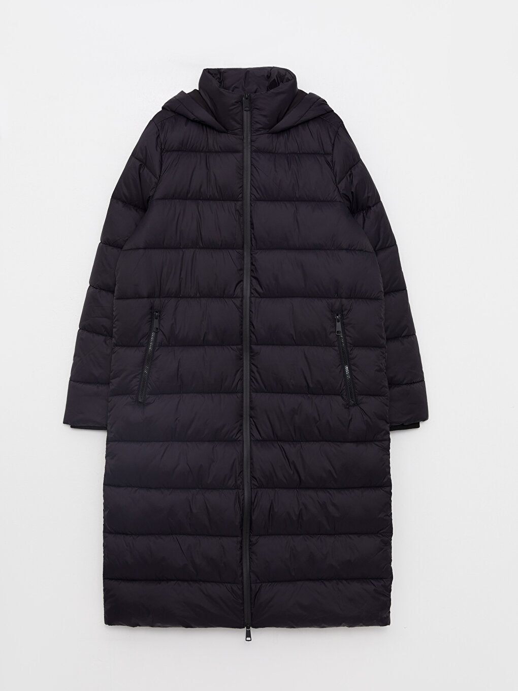 Women's Hooded Plain Puffer Coat