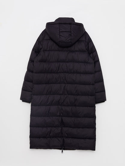 Women's Hooded Plain Puffer Coat