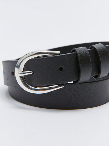 Leather Look Girl's Belt