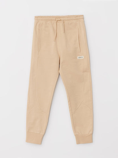 Organic Cotton Boys Jogger Sweatpants with Elastic Waist