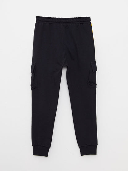 Printed Boys' Jogger Sweatpants with Elastic Waist