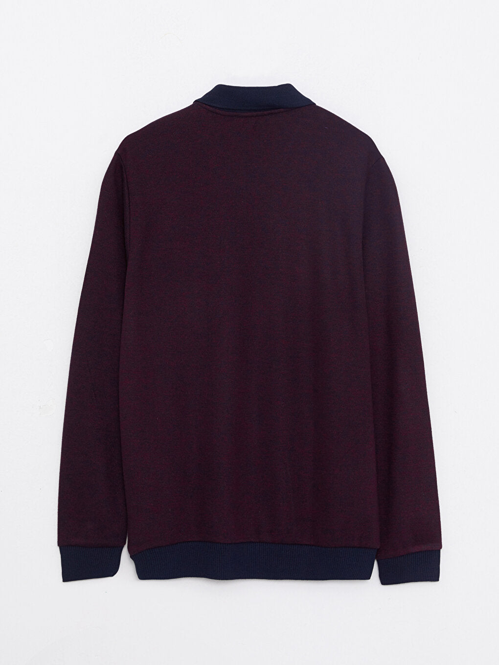 Polo Neck Long Sleeve Men's Sweatshirt