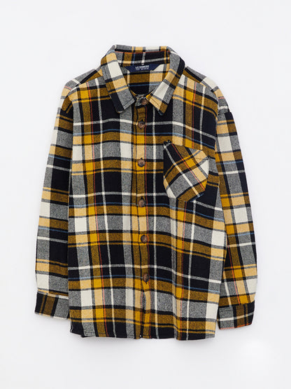 Comfortable Fit Plaid Boy's Shirt