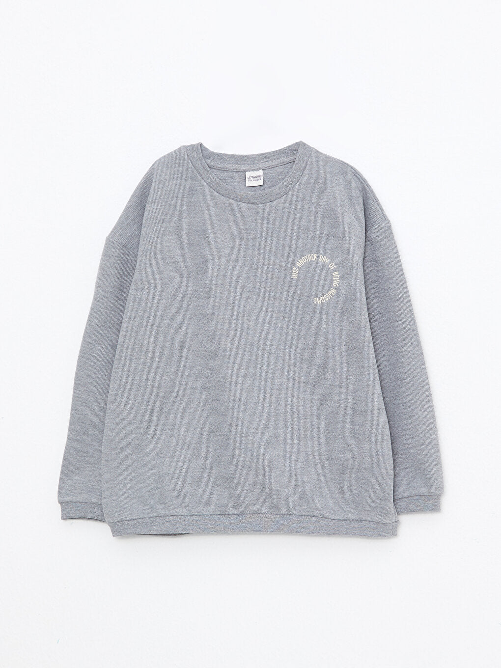 Comfortable Fit Crew Neck Boy's T-Shirt with Embroidery Detail