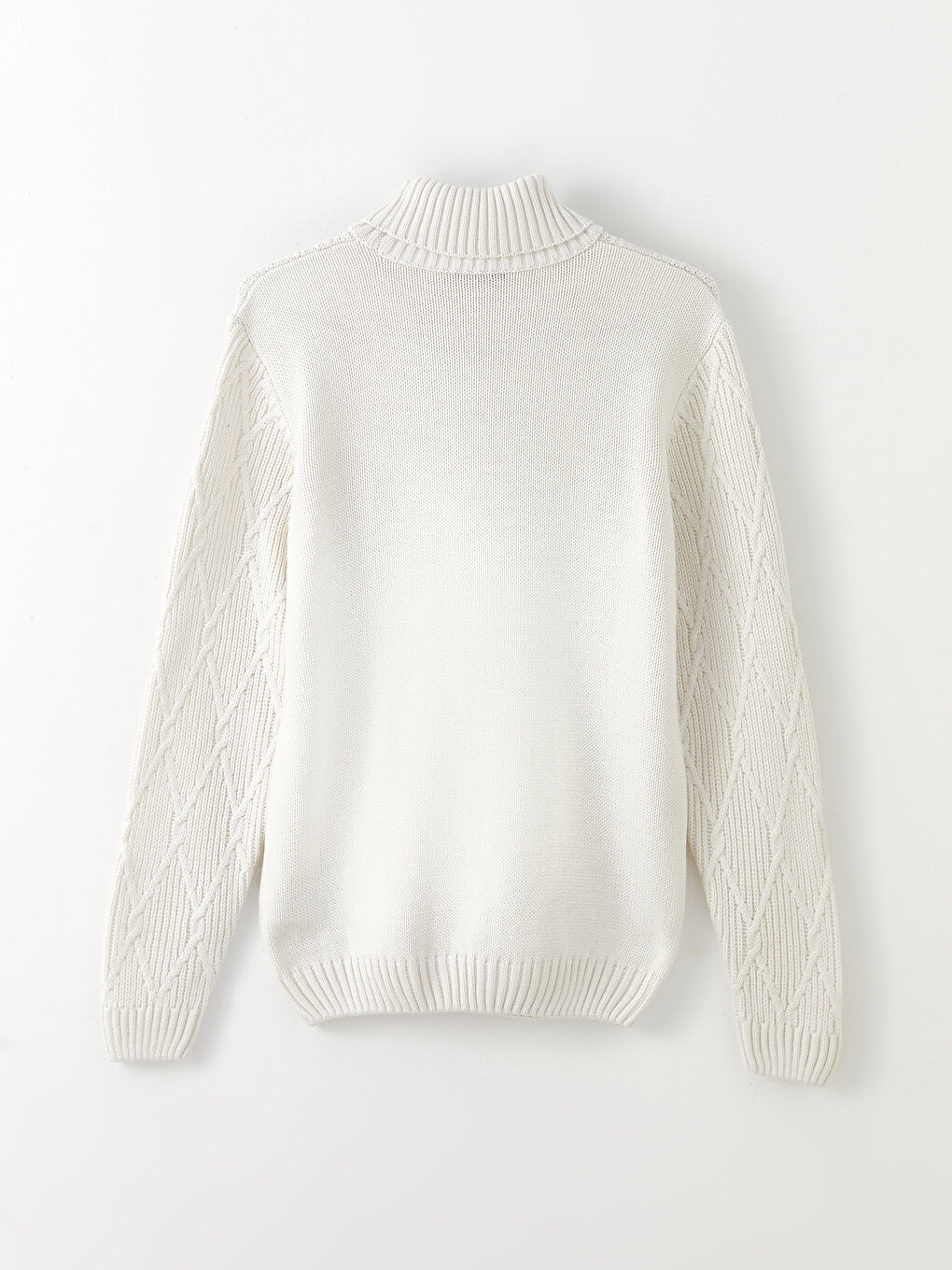 Turtleneck Long Sleeve Men's Knitwear Sweater