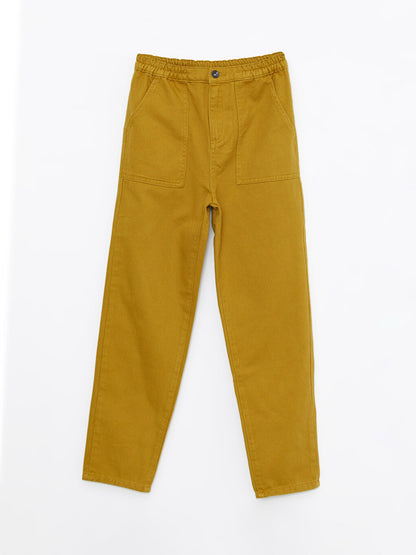 Basic Gabardine Boy's Trousers