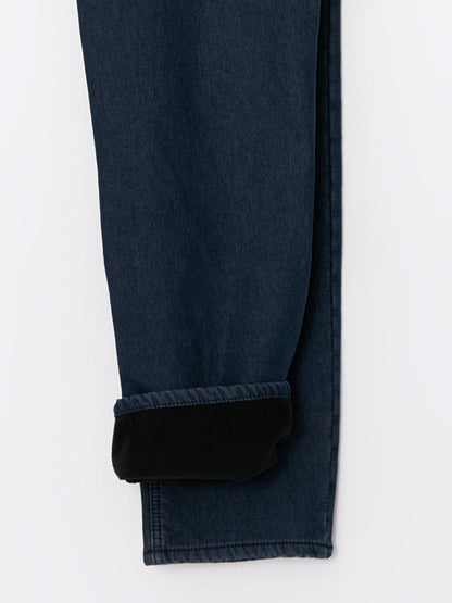 779 Regular Fit Winter Men's Jean Trousers with Fleece Inside