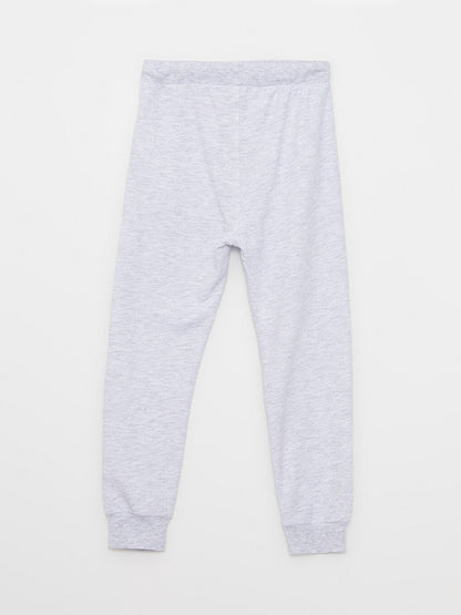 Printed Boys' Jogger Sweatpants with Elastic Waist