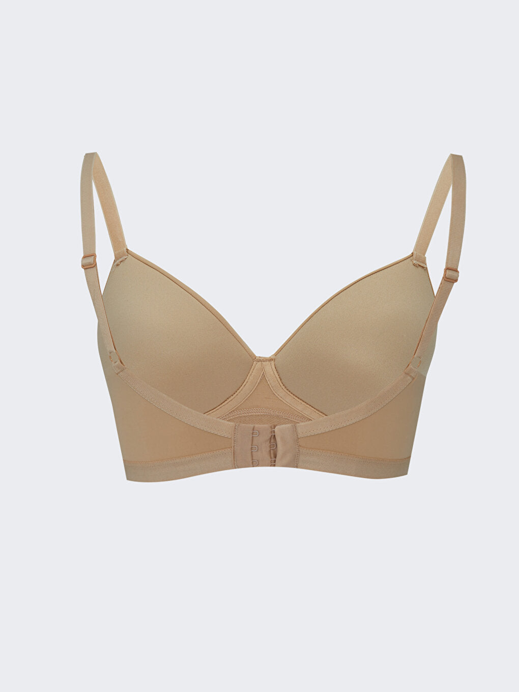 Non-wired, unpadded bra