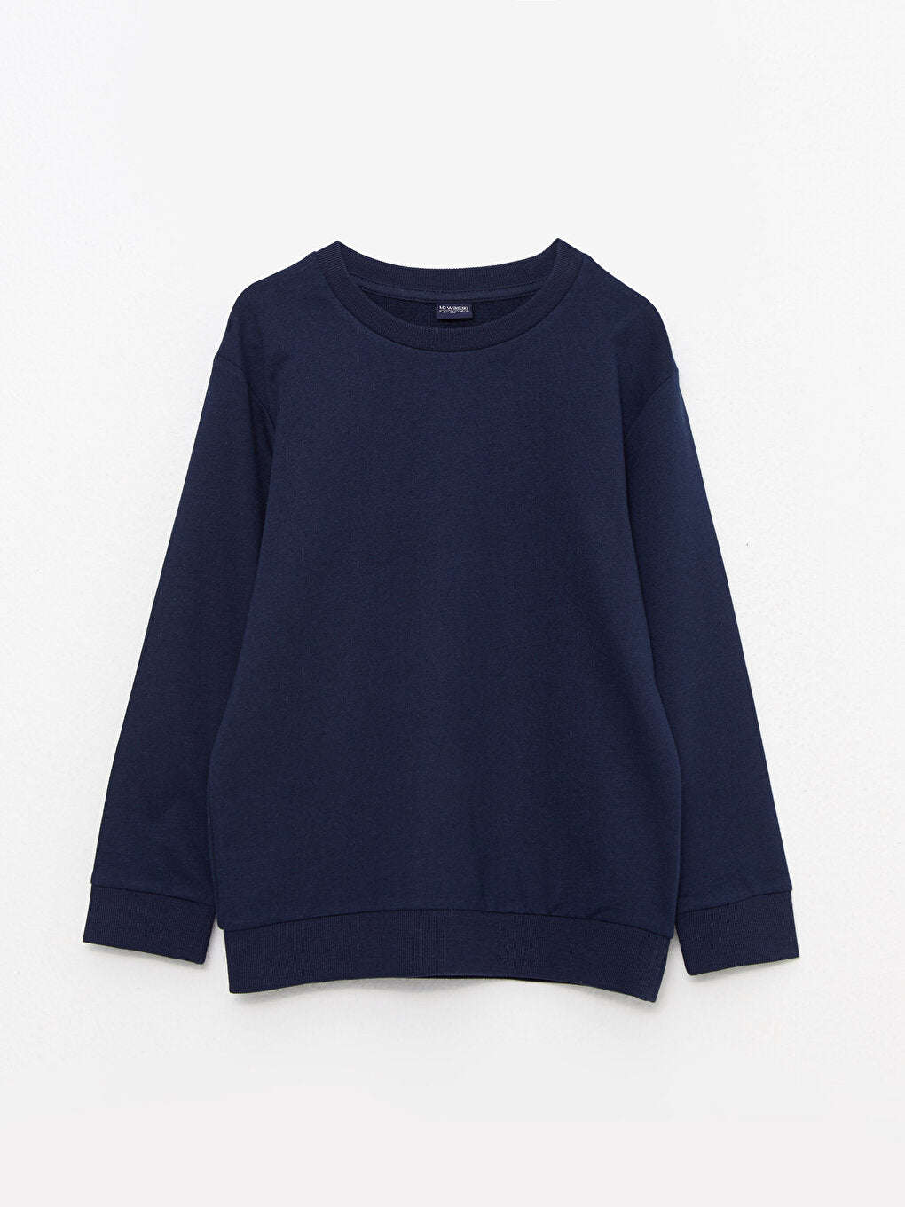 Crew Neck Basic Long Sleeve Boy's Sweatshirt