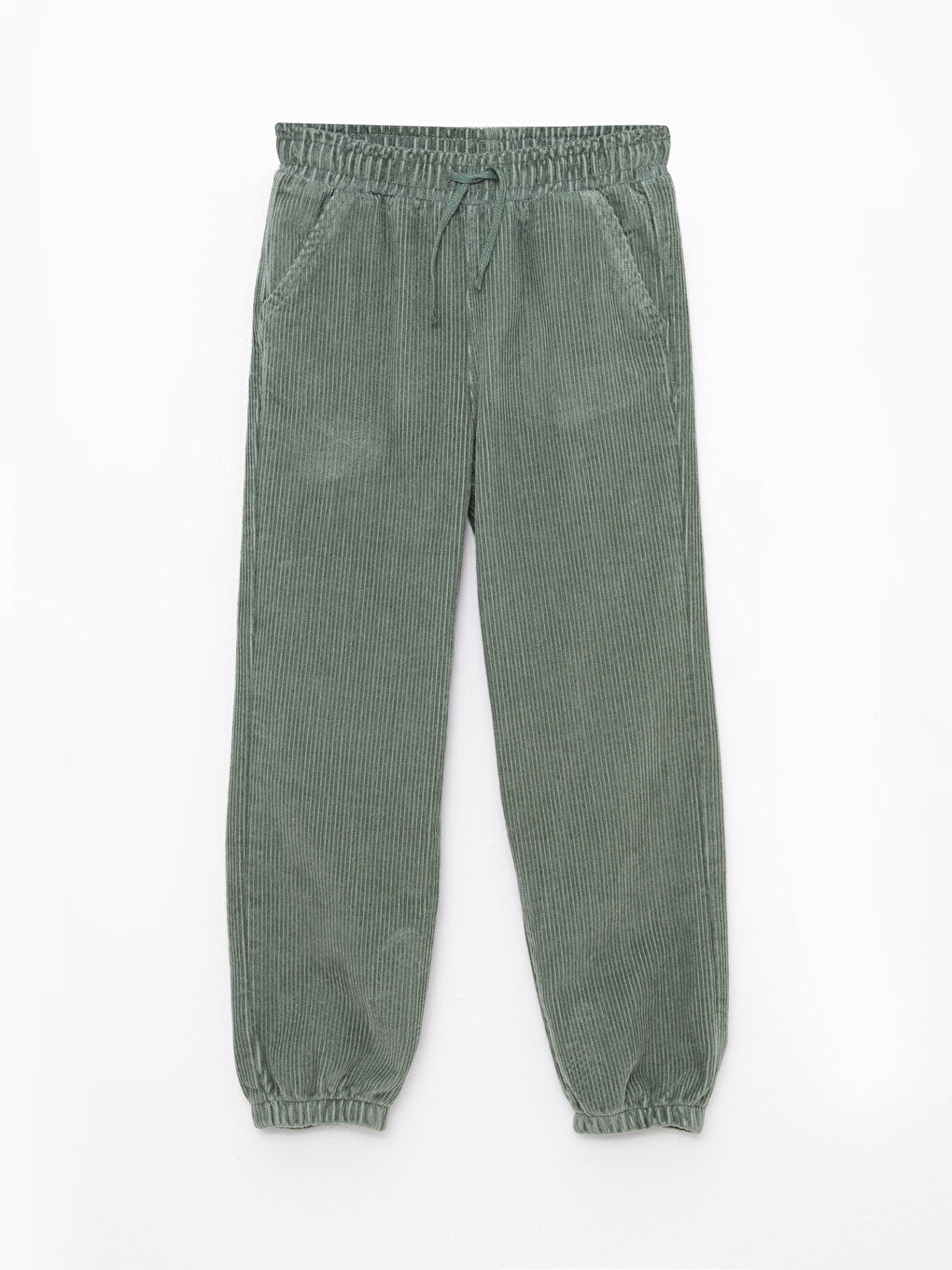 Basic Velvet Boy's Jogger Trousers with Elastic Waist