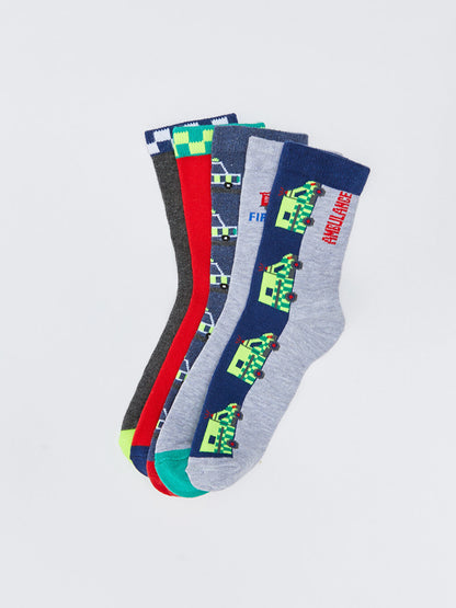 Patterned Boy Socks Pack of 5