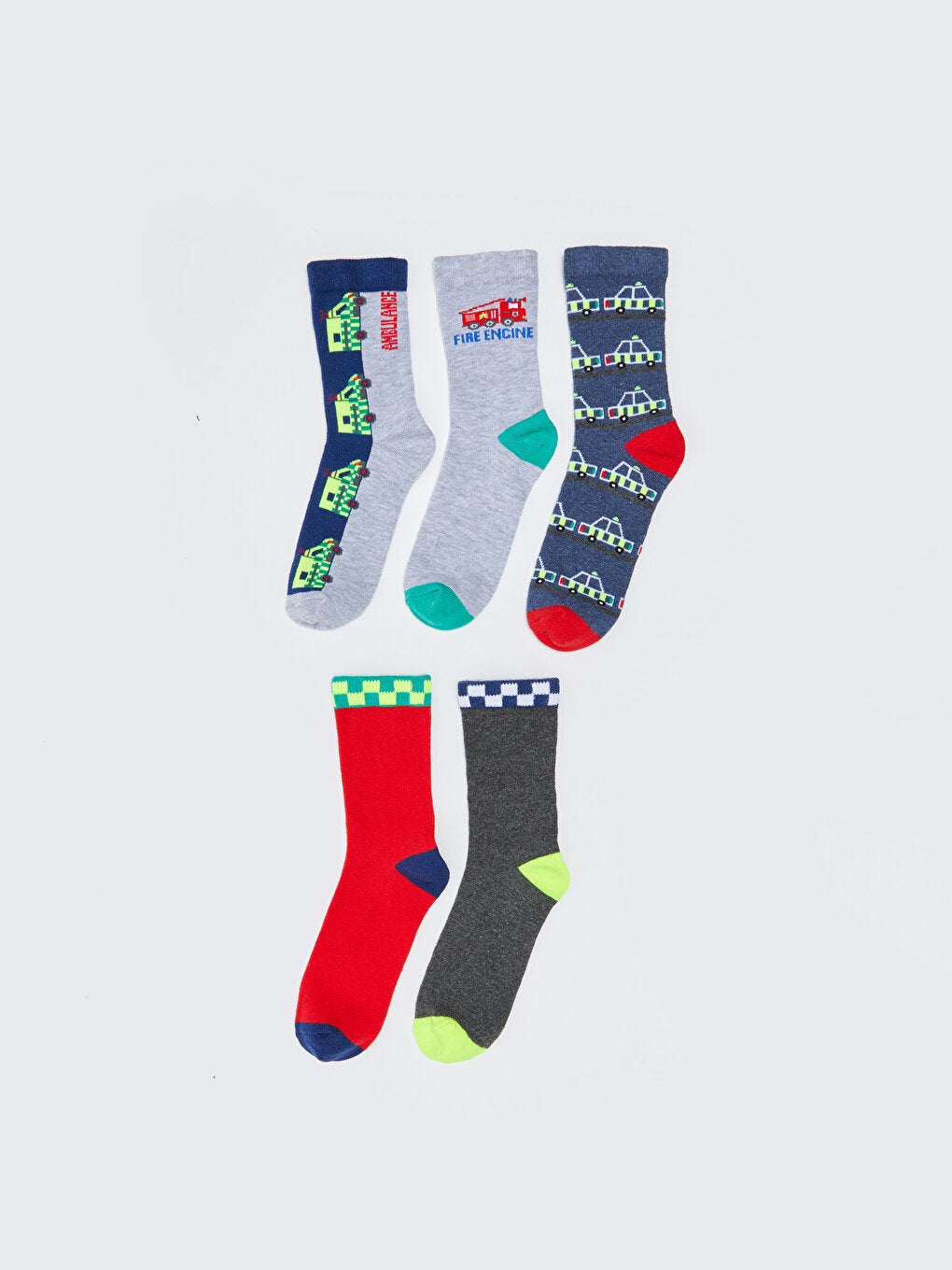 Patterned Boy Socks Pack of 5