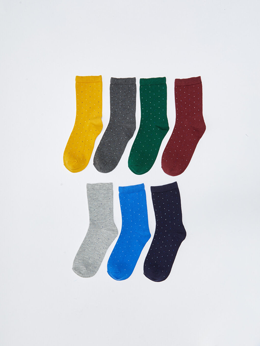 Polka Dot Boy Socks Pack of 7