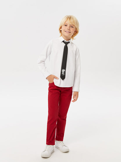 Basic Gabardine Boy's Trousers