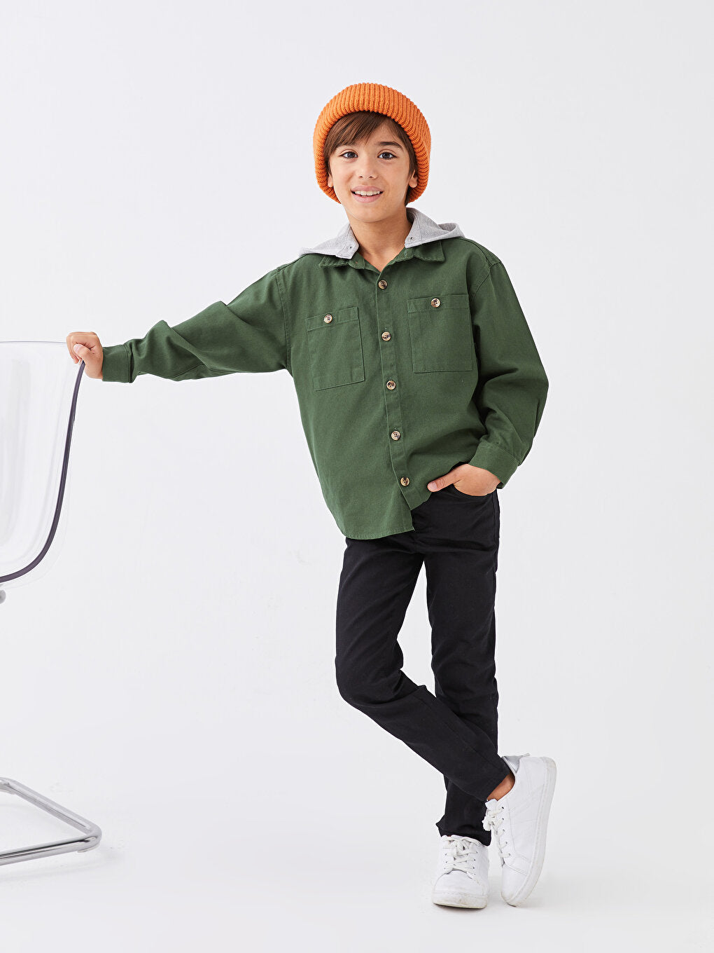 Super Skinny Fit Basic Gabardine Boy's Trousers