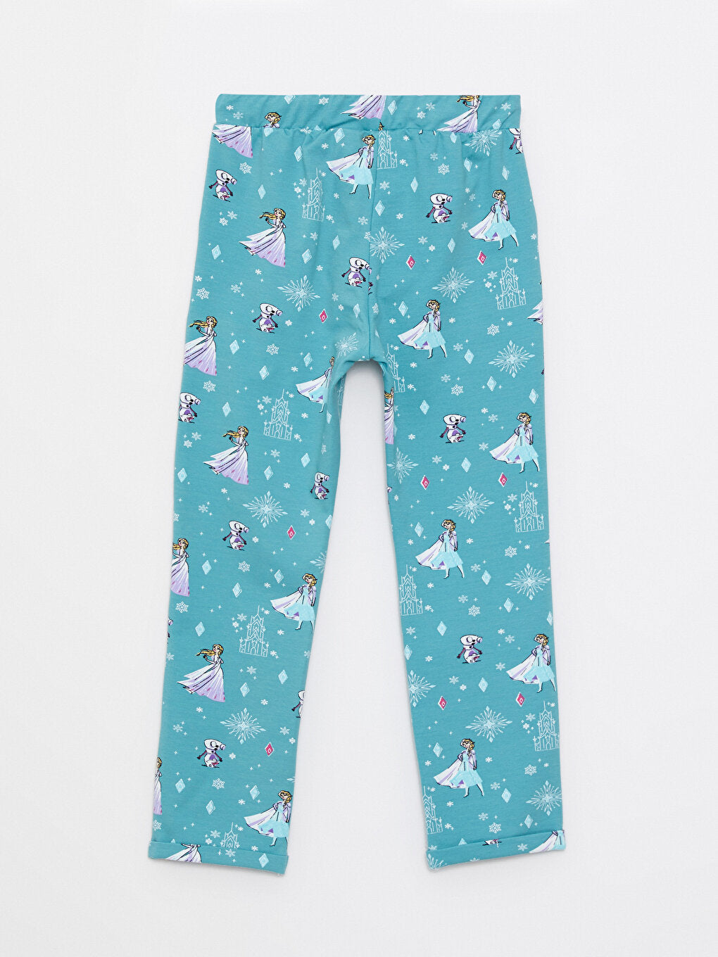 Elsa Printed Girls' Sweatpants with Elastic Waist