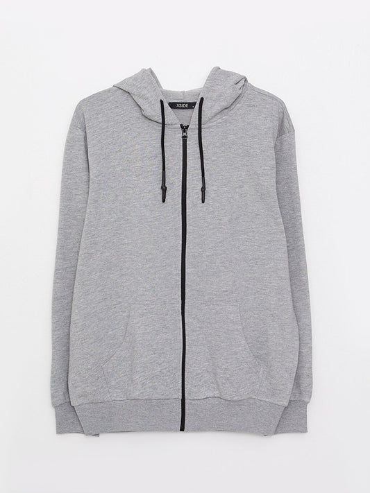 Standard Fit Hooded Men's Sports Cardigan