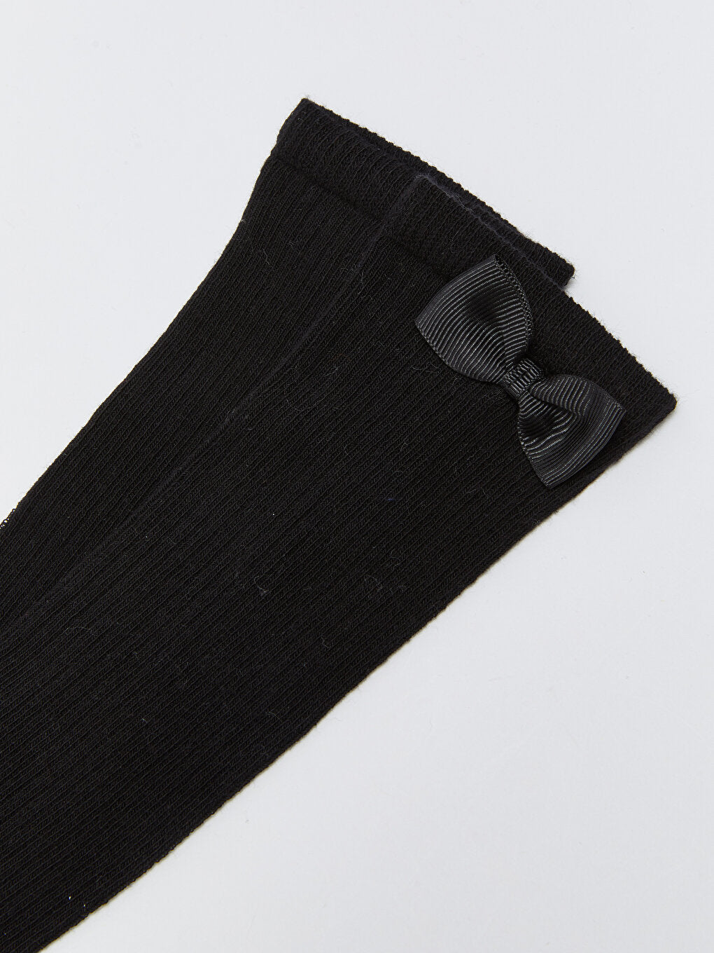 Girls' Knee-high Socks with Bow Detail