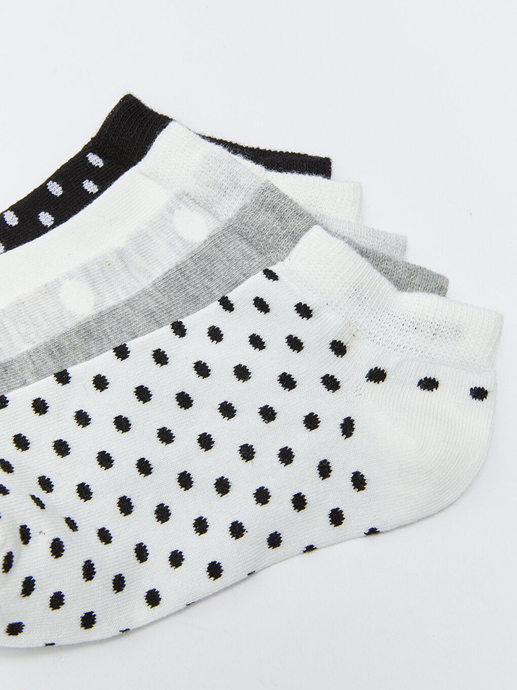 Polka Dot Girl's Booties Socks 5-pack