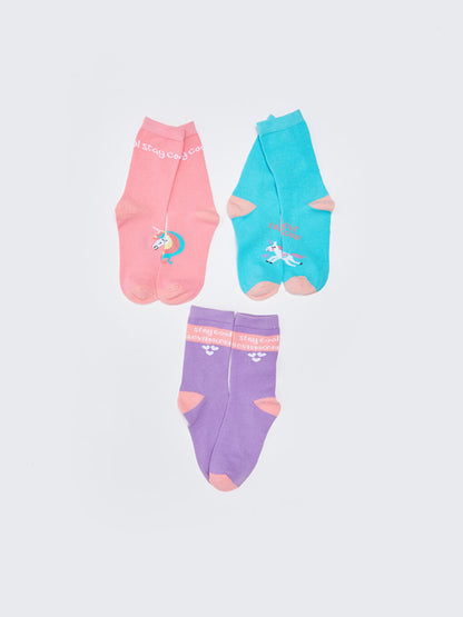 Patterned Girl's Socks 5-pack